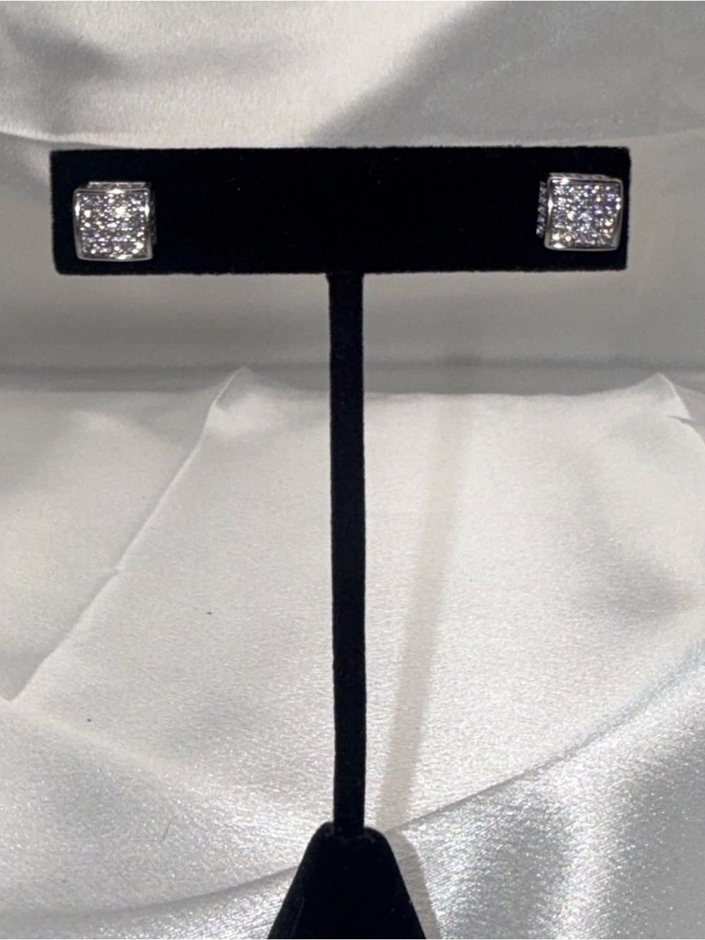 18 Karat Gold Plated AAA CZ Screw Back Earrings